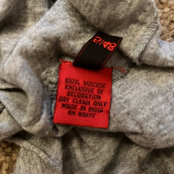 gray and silver sparkly infinity scarf - Picture 2 of 3